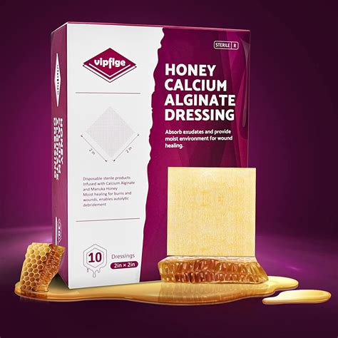 Honey Calcium Alginate Wound Dressing – Manuka Honey Adhesive Dressing ...