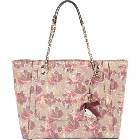 Guess Floral Tote. GUESS Factory Women's Circlewood Floral Tote.