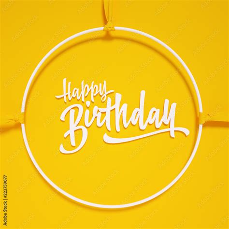 717 Happy Birthday Yellow Background Picture - MyWeb