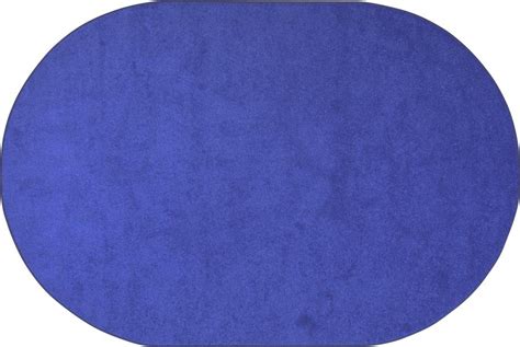 Joy Carpets Endurance© Classroom Rug, 6' x 9' Oval Royal Blue | 80QQ-06 – SupplyMe