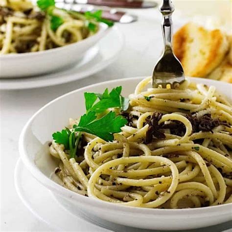 Pasta Strands with Black Truffle Sauce - Savor the Best