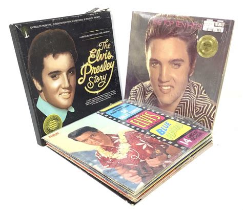 Lot - (10) Elvis Vinyl Records, The Elvis Presley