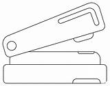 Stapler coloring Page  ColouringPages sketch template