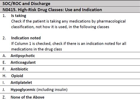 OASIS E Section N: Medications Will Require Additional Documentation