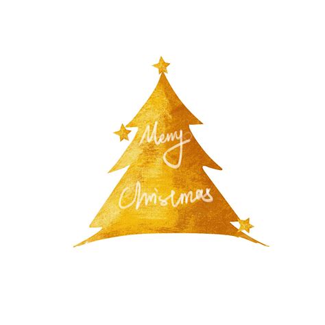 Gold Christmas Tree, Cartoon, Screen, Ad PNG Transparent Clipart Image and PSD File for Free ...