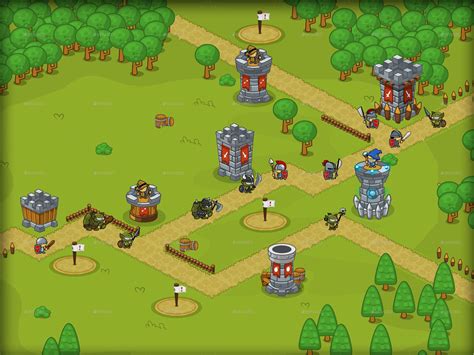 Tower Defense Game Set Knight | Tower defense, Defense games, Pixel art games