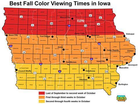 Peak fall color in Iowa coming up in next couple of weeks – Charles City Press