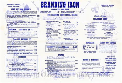 Chicago Attractions, Drinks Brands, Oak Lawn, Branding Iron, Menu Restaurant, Do You Remember ...