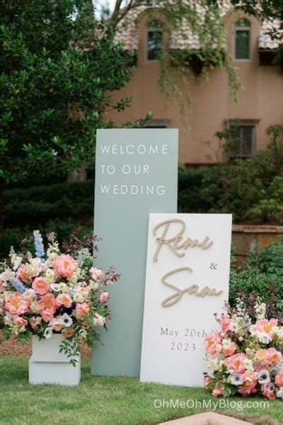 DIY Wedding Welcome Sign Tutorial and Ideas • OhMeOhMy Blog