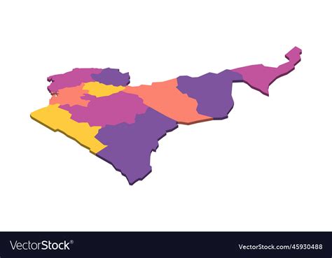 Cameroon political map of administrative divisions