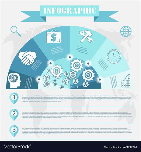 Business development infographics Royalty Free Vector Image