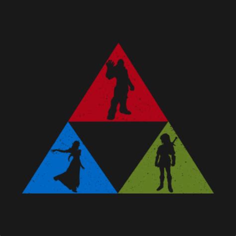 Zelda Triforce- Courage, Power, Wisdon - Zelda - T-Shirt | TeePublic