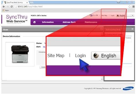 Samsung Laser Printers - How to Log In to SyncThru Web Service | HP® Customer Support