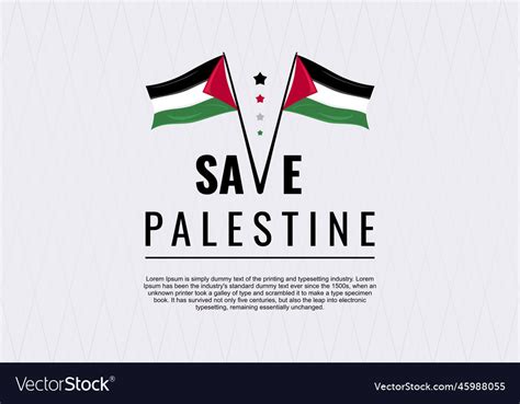 Save palestine free flag wallpaper Royalty Free Vector Image