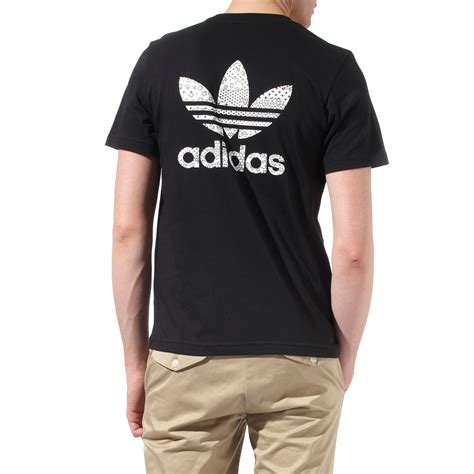 Adidas Kimono Logo Back T–shirt in Black for Men | Lyst