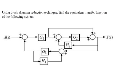 Solved Using block diagram reduction technique, find the | Chegg.com