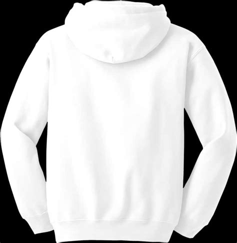 Download Plain White Hoodie Back View | Wallpapers.com