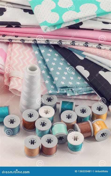 Tailoring Sewing Concept Background Stock Image - Image of linen ...