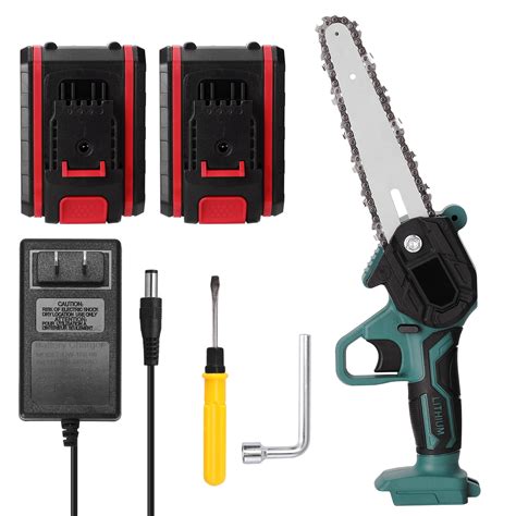 Yeacher 21V Two Battery Portable Mini Electric Pruning Saw Rechargeable ...