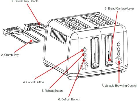 morphy richards MRSGT4B Ascend 4 Slice Toaster Instruction Manual