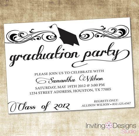 Free Printable Graduation Dinner Invitations - Free Printable