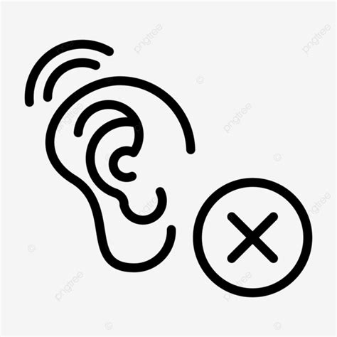 Deaf Line Icon Vector, Deaf Icon, Deaf, Ear PNG and Vector with ...