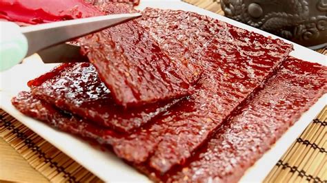 Bak Kwa - Chinese Pork Jerky Recipe 豬肉乾 - YouTube