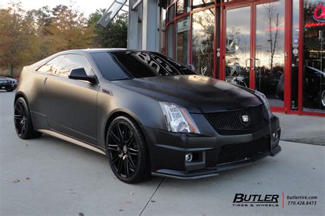 Matte Black Cadillac CTS-V Coupe with 20in XO Milan Wheels - a photo on ...