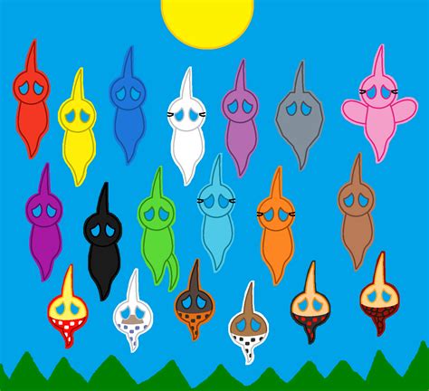 Pikmin 4 Dead Pikmin And Bulbmin Spirits by pokemonlpsfan on DeviantArt