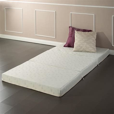 Zinus Memory Foam 4 Inch Tri-Fold Comfort Portable Folding Mattress or Floor Mat