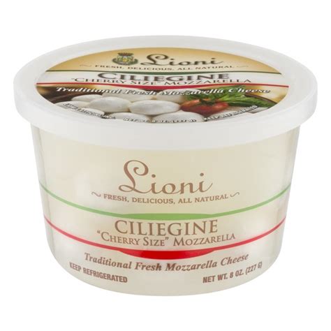 Lioni Ciliegine Cherry Size Mozzarella Cheese (8 oz) from Key Food - Instacart