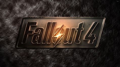 Metallic Fallout 4 logo on stone wallpaper - Game wallpapers - #50134