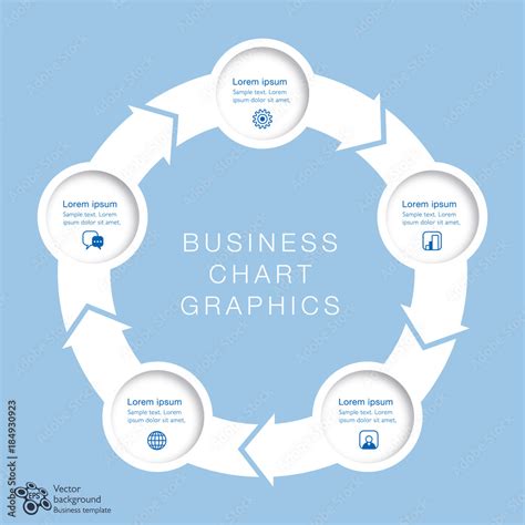 Business Chart Design 5-Step #Vector Graphics Stock Vector | Adobe Stock