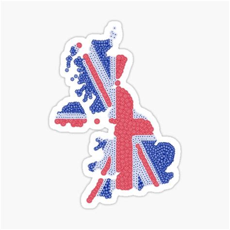 "British flag" Sticker by MDKawaii | Redbubble