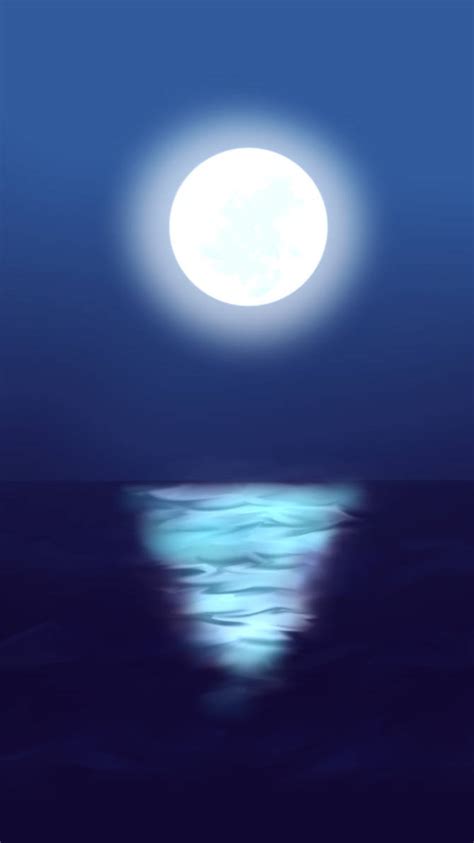 Moon Reflection, Night Sky Wallpaper by faiahato on DeviantArt