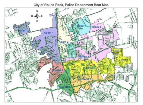 Sector Map - City Of Round Rock - Round Rock Texas Map - Printable Maps