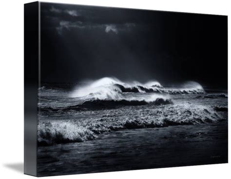 "Atlantic Ocean Waves" by Dapixara Art | Ocean waves art, Black and ...