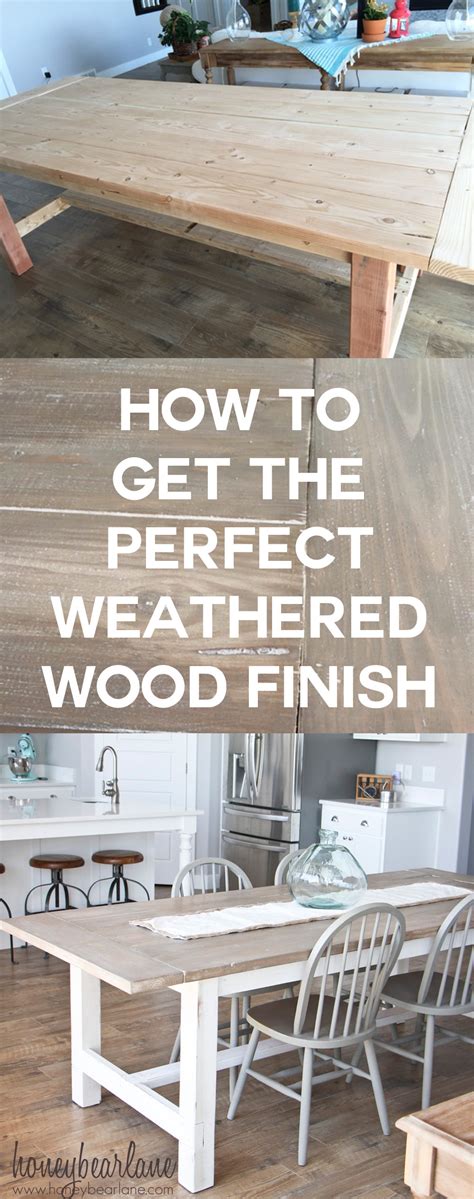 How to Get a DIY Weathered Wood Finish - Honeybear Lane