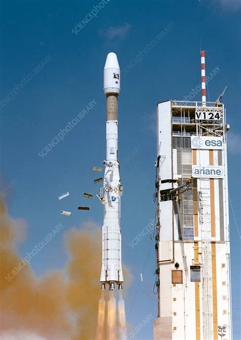 Ariane rocket launch - Stock Image - C011/0195 - Science Photo Library