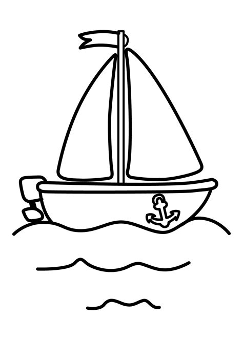 Printable Boat Coloring Pages - Printable Word Searches