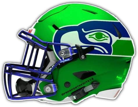 Seattle Seahawks NFL Helmet Car Bumper Sticker Decal 5 X 4