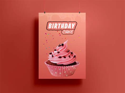 Birthday Cake Poster on Behance