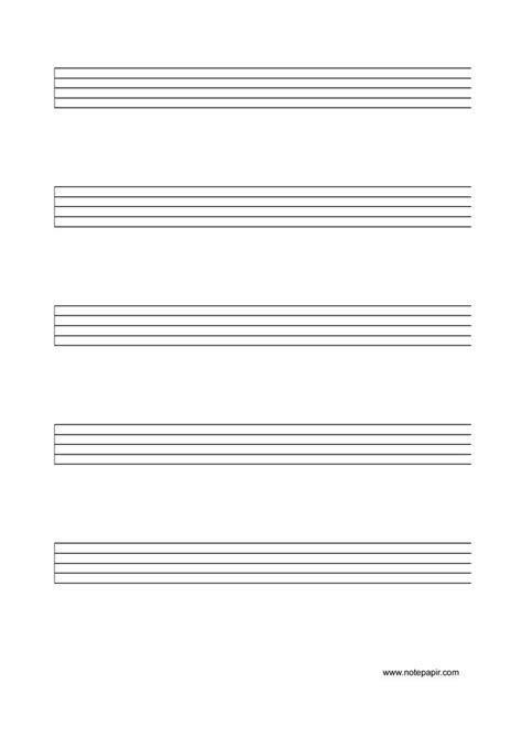 Free Printable Staff Paper | Free printable staff paper | Blank sheet music, Printable sheet ...