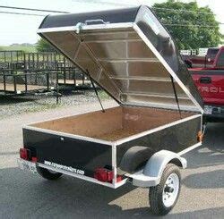 Lighweight 4 x 6 Aluminum Luggage Trailer with Pop-Up Lid. Perfect for towing behind Cars and ...