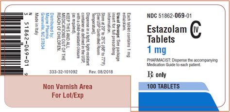 BUY Estazolam (Estazolam) 1 mg/1 from GNH India at the best price ...