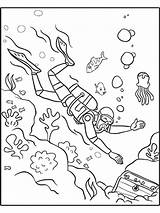 Scuba Diving Coloring Pages  Best For Kids sketch template