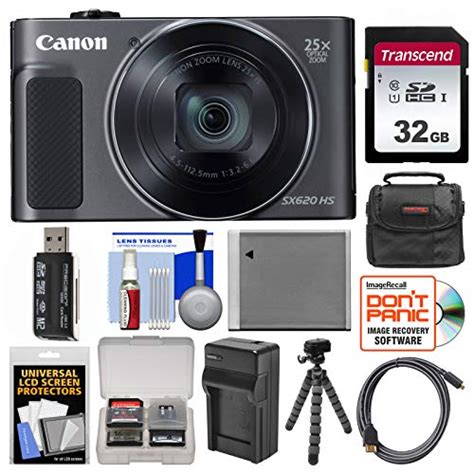 Canon PowerShot SX620 HS Wi-Fi Digital Camera (Black) with 32GB Card ...