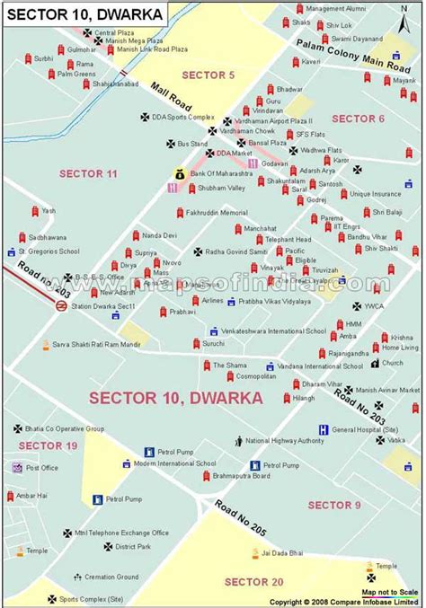 Sector 10 Dwarka Map