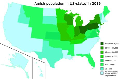 List of U.S. states by Amish population - Wikipedia