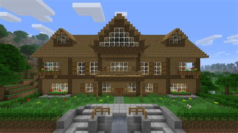 Minecraft House Background